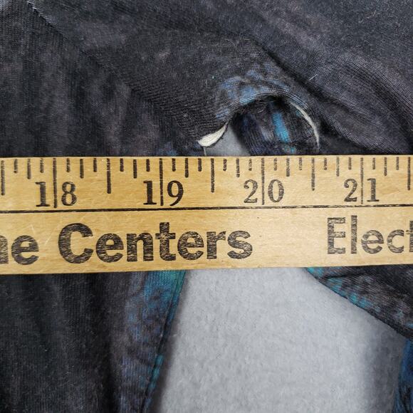 Holiday Traditions Size M Halloween AOP Top Black Cat Pumpkin Bats Spooky Scary - Picture 6 of 9